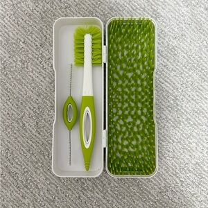 Boon Travel Bottle Cleaning Brush Set with Case and Drying Rack